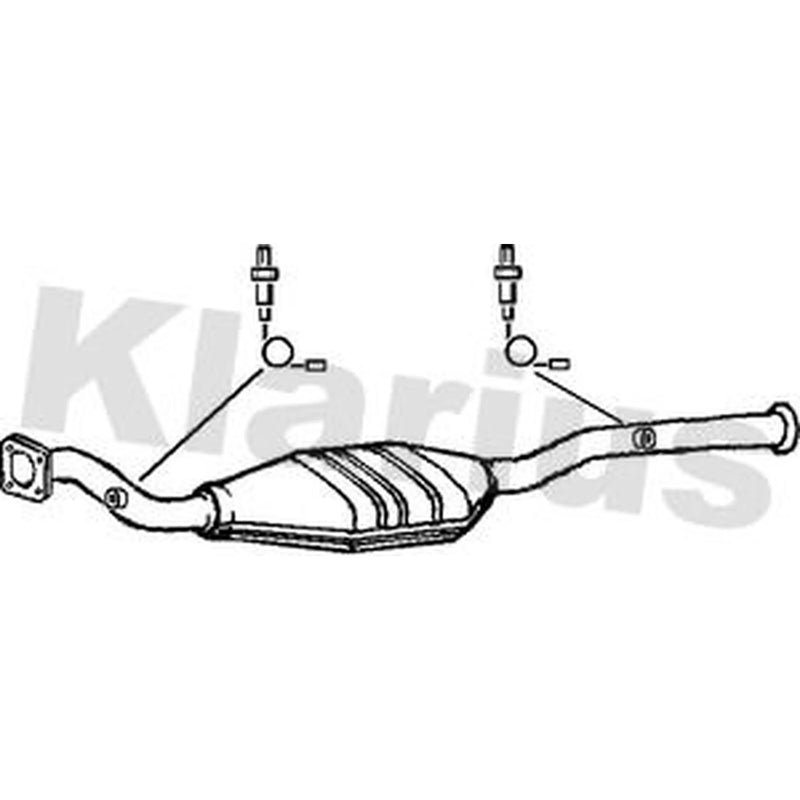 Klarius Catalyst Type Approved With Pipe Front 322881