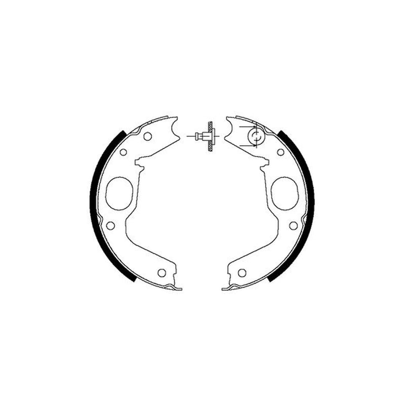 Mintex Parking Brake Shoe Set MFR489