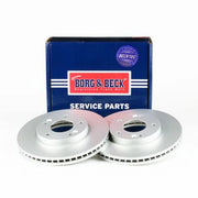 Borg & Beck 2 x Vented Front Brake Discs BBD4338
