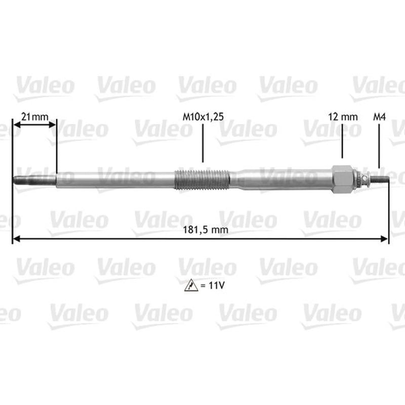Valeo Diesel Engine Glow Plug 345220