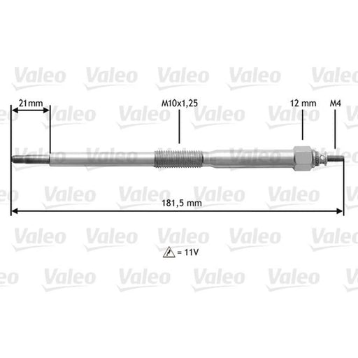 Valeo Diesel Engine Glow Plug 345220