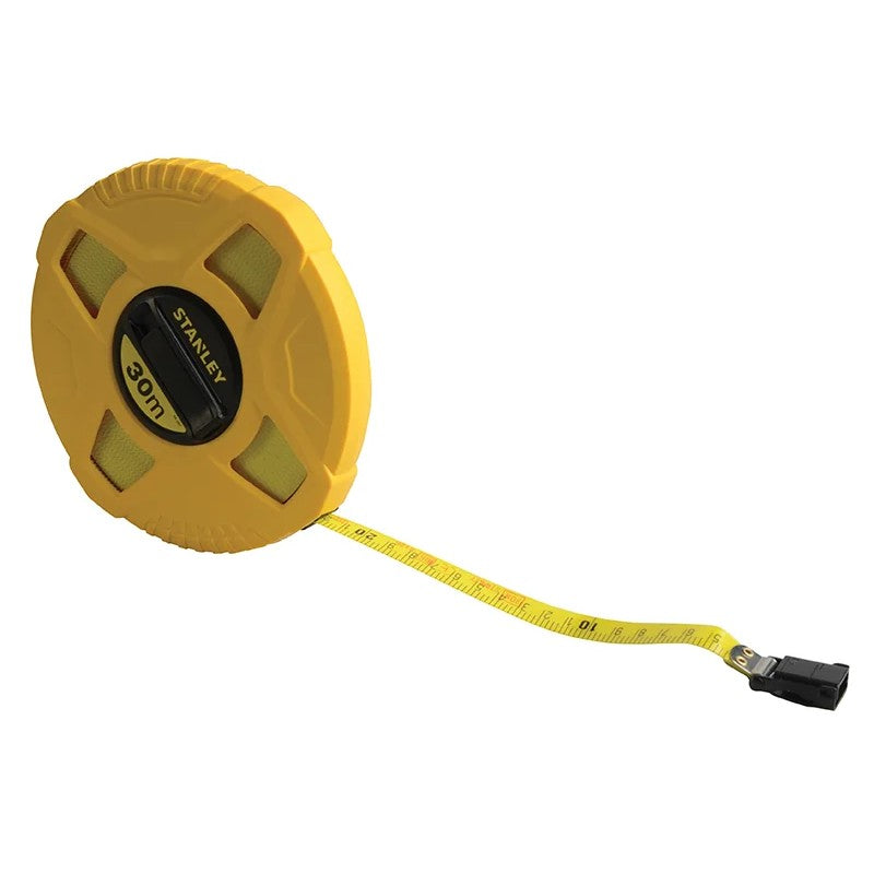 STANLEY® Hand Tools Closed Case Fibreglass Long Tape 30m (Width 13mm) - 0-34-297