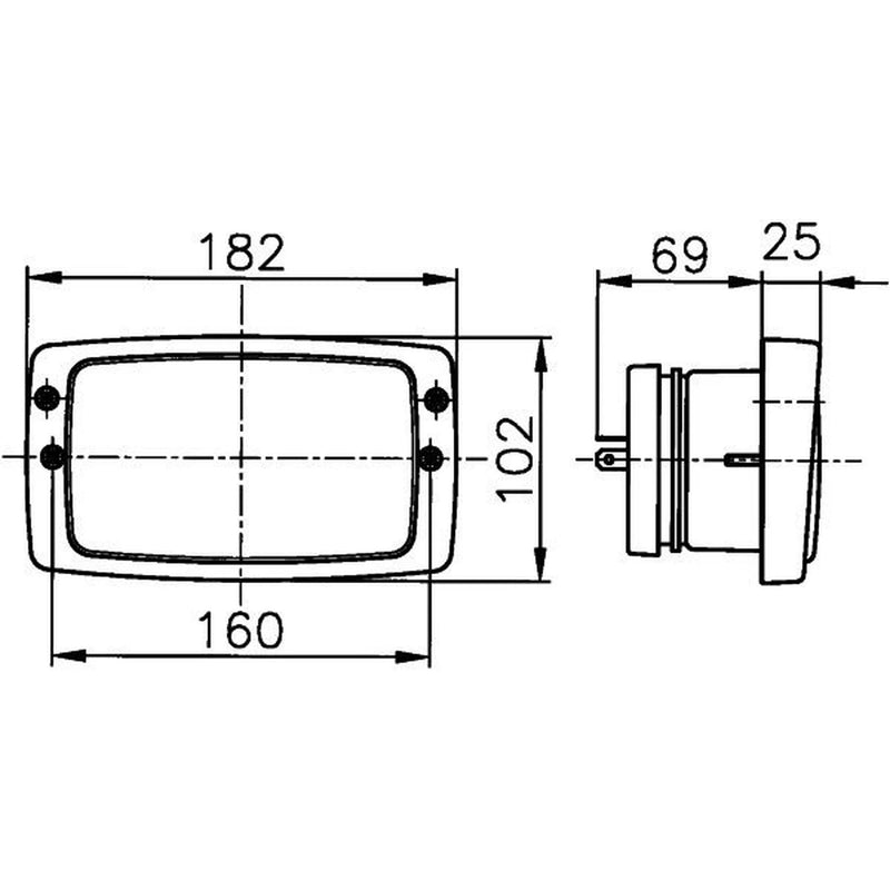 Hella Headlight Headlamp T4W Left 1AB 006 213-001