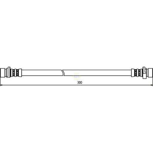 NAPA Brake Hydraulic Hose Line Rear Right NBH1222