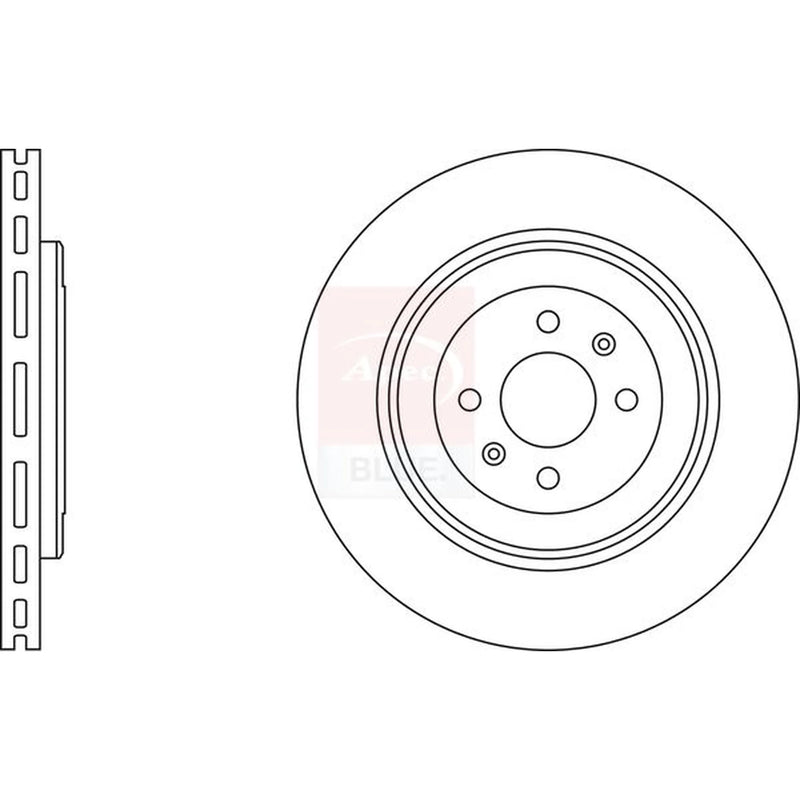 Apec 2 x Vented Front Brake Discs SDK6429