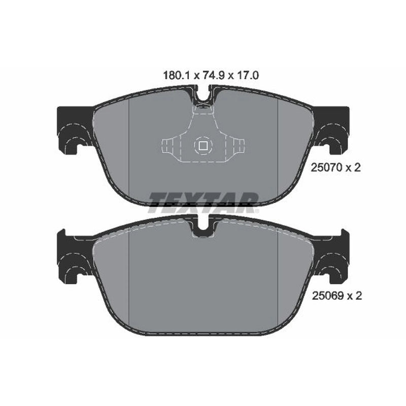 Textar Front Brake Pad Set 2507001