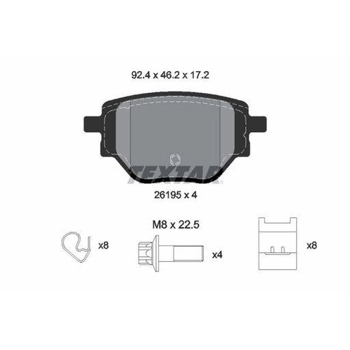 Textar Rear Brake Pad Set 2619501