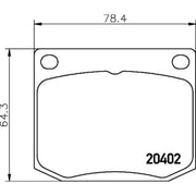Mintex Front Brake Pad Set MDB1581