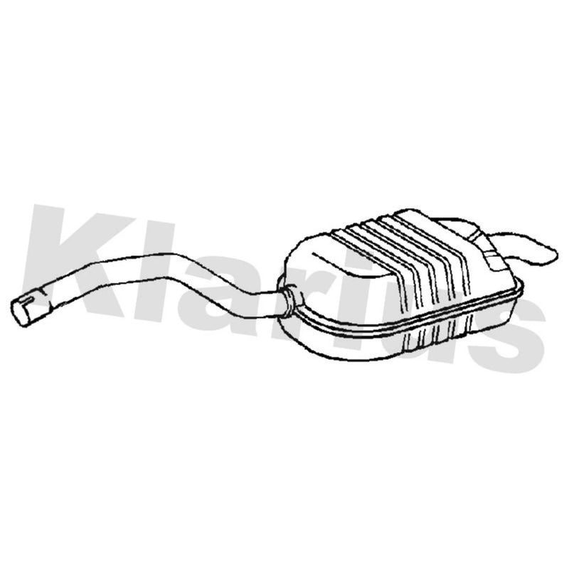 Klarius Box With Tail Pipe Rear VO480A