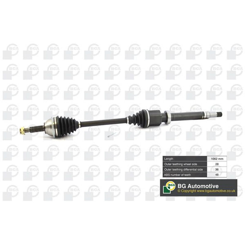BGA CV Drive Shaft Driveshaft Front Right DS2326R