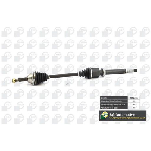 BGA CV Drive Shaft Driveshaft Front Right DS2326R