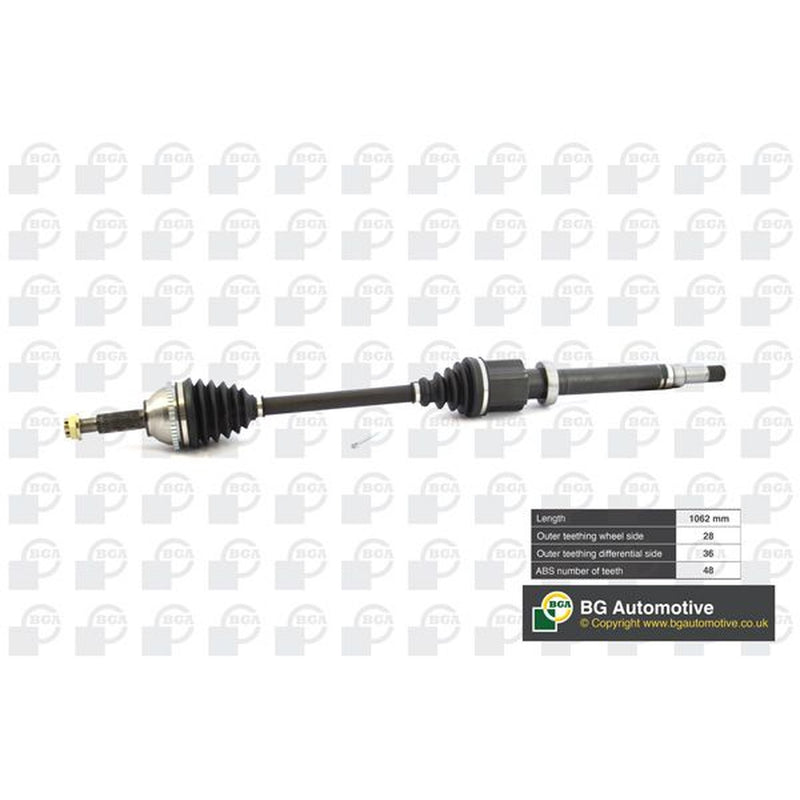 BGA CV Drive Shaft Driveshaft Front Right DS2326R