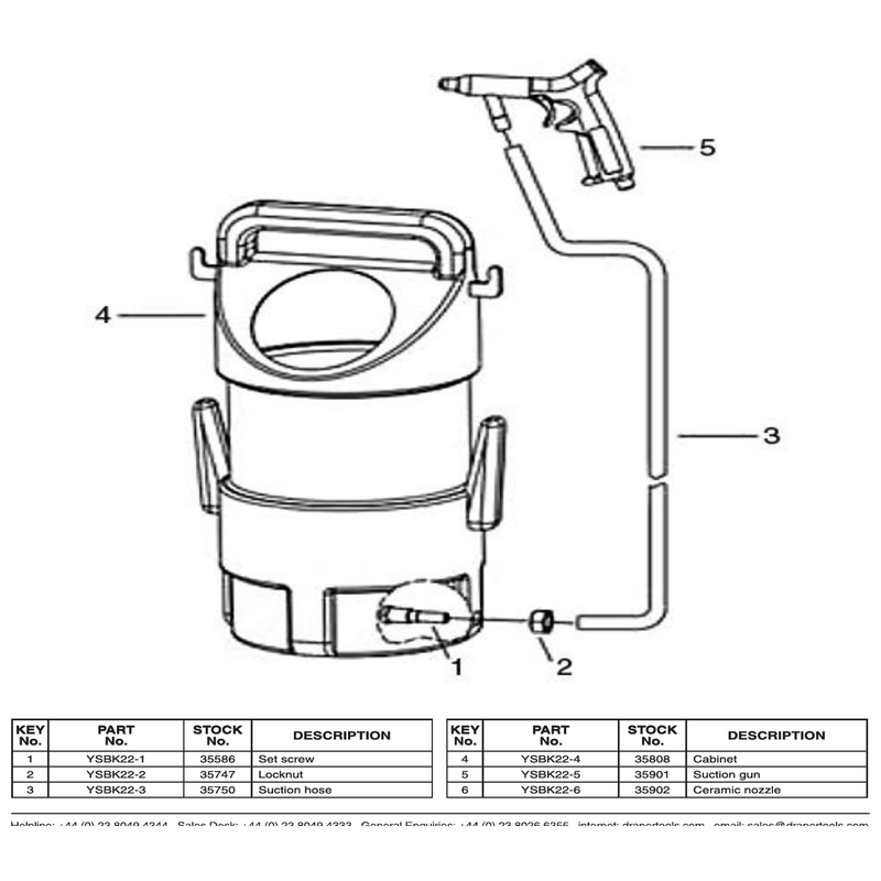 Draper Nozzle YSBK22-6 for Air Tools