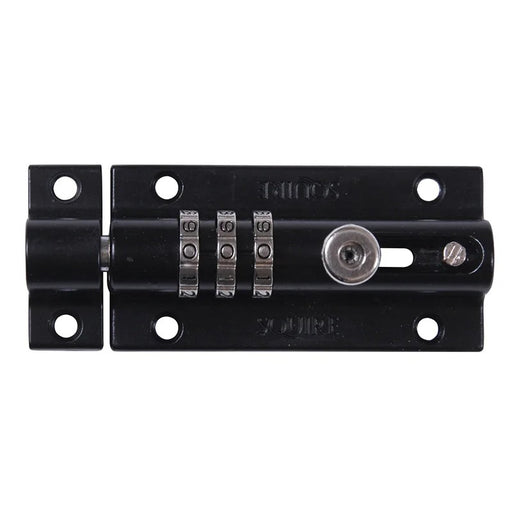 Squire CombiBolt 3 Re-Codable Locking Bolt Black 92mm - COMBI 3