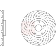 Apec 2 x Vented Front Brake Discs DSK2556