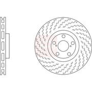 Apec 2 x Vented Front Brake Discs DSK2556