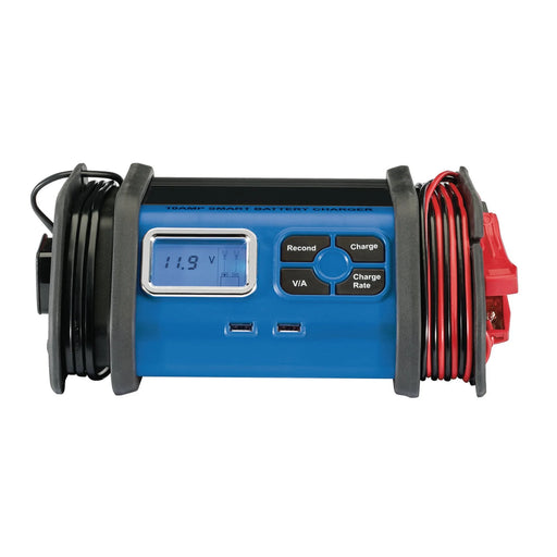 Draper 12V Battery Charger 10A with LCD Display