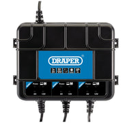 Draper 6/12V 3 Bank Charger Station BCPB32
