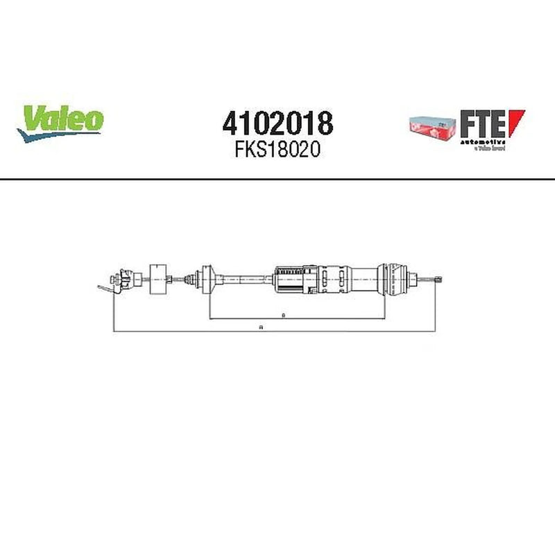 Valeo Clutch Control Cable Pull 4102018