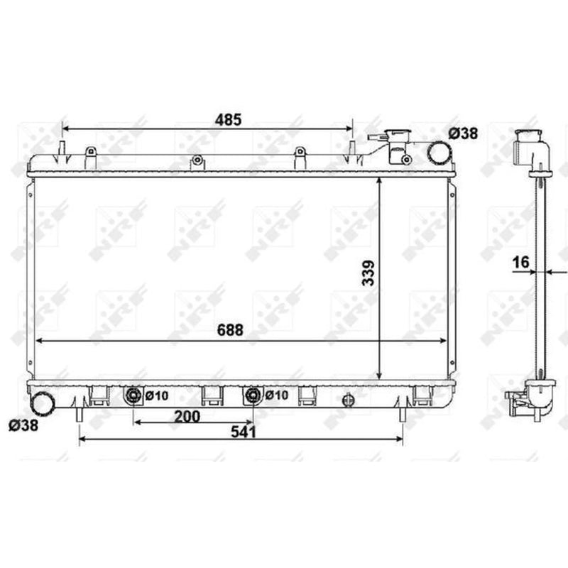 NRF Engine Radiator 58372
