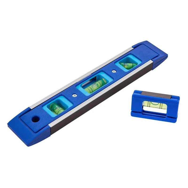BlueSpot Tools Magnetic Torpedo Level 22.5cm with Magnetic Mini Level - 34226