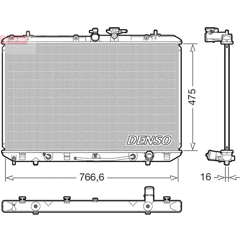 Denso Engine Radiator DRM50143