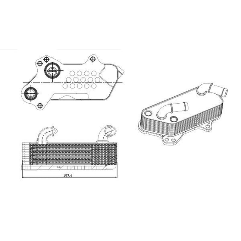 NRF Engine Oil Cooler 31828