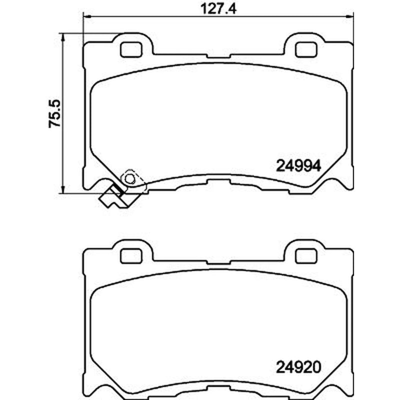 Mintex Front Brake Pad Set MDB3109
