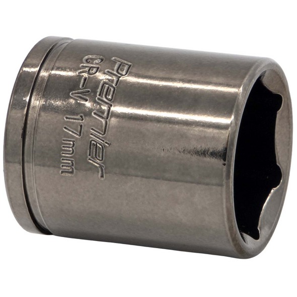 Sealey 3/8"Dr Coloured Socket 17mm (Black/Pearl)