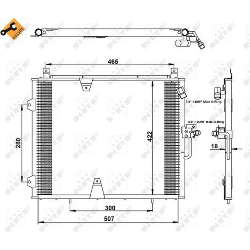 NRF Air Conditioning Condenser 35129