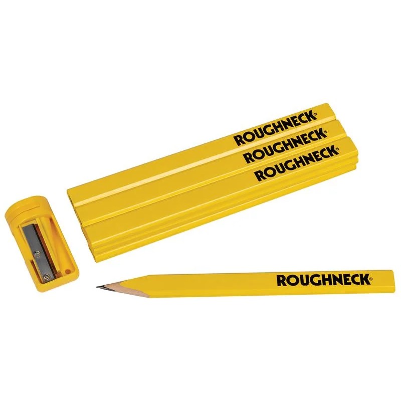Roughneck Carpenters Pencils (10) with Sharpener - 44-110