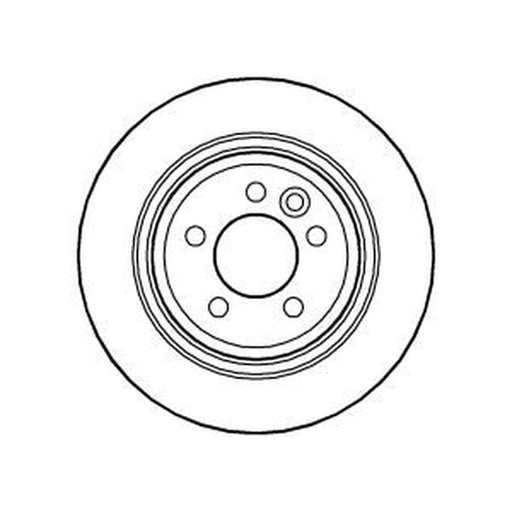Abtex 2 x Solid Rear Brake Discs BD852S