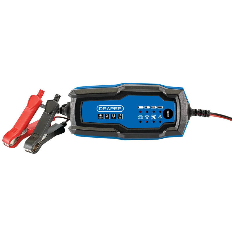 Draper Smart Charger 6/12V Battery Maintainer 2A