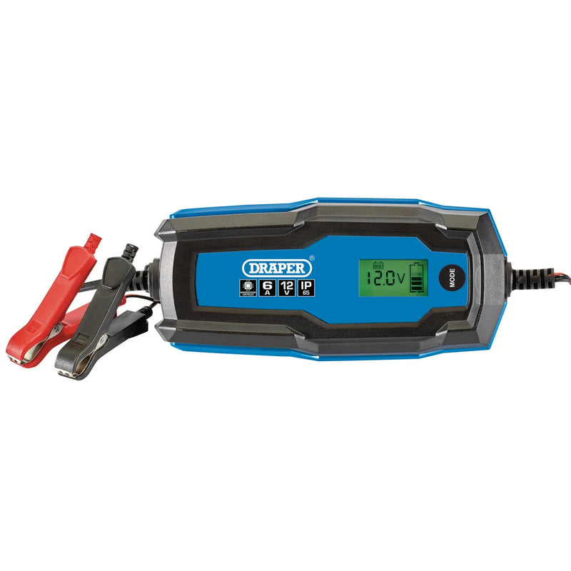 Draper Smart Charger and Battery Maintainer, 6A 6/12V