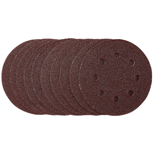 Draper Sanding Discs 115mm 40 Grit Hook & Loop (Pack of 10)