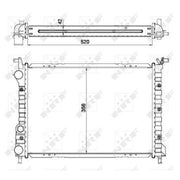 NRF Engine Radiator 53608