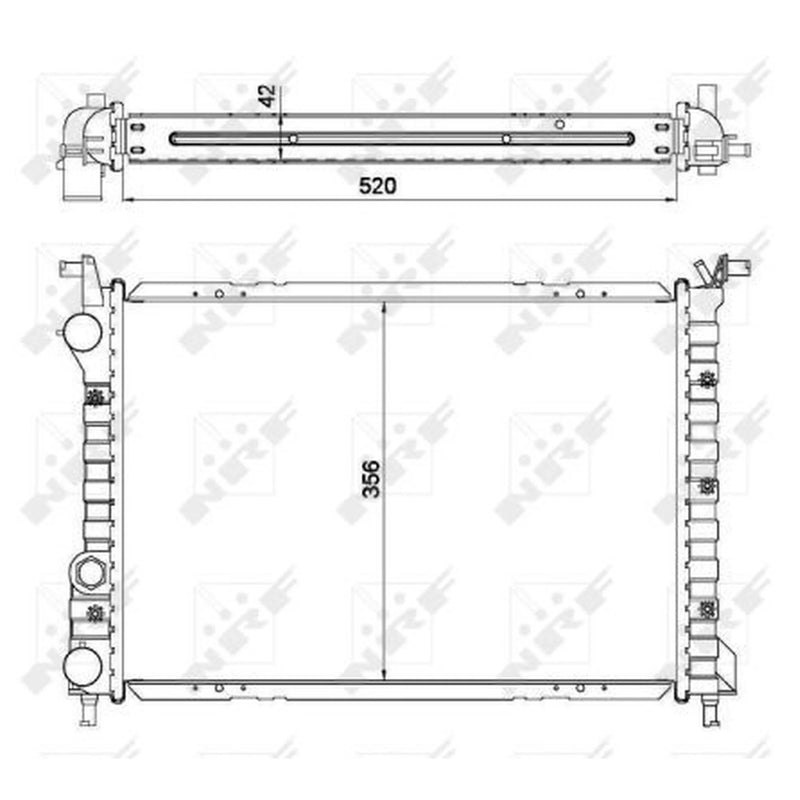 NRF Engine Radiator 53608