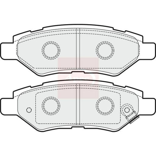 Apec Rear Brake Pad Set PAD1636