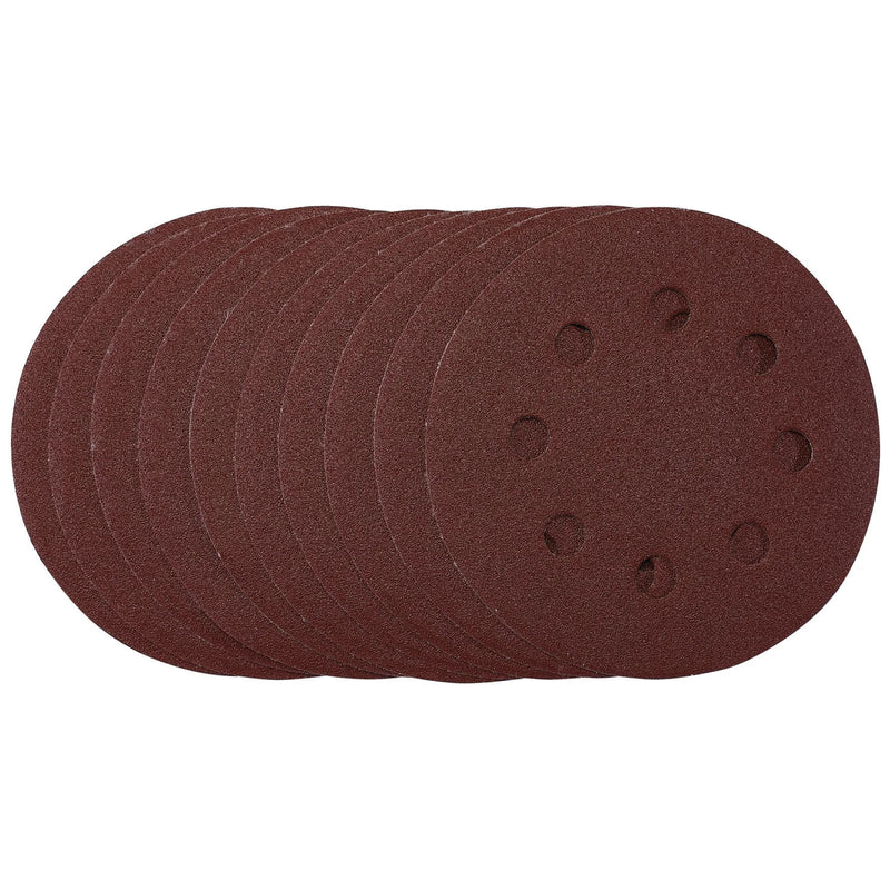 Draper Sanding Discs 115mm 120 Grit Hook & Loop (Pack of 10)