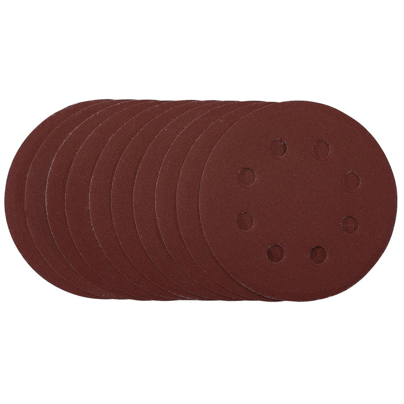 Draper Sanding Discs 115mm 240 Grit Hook & Loop Pack of 10
