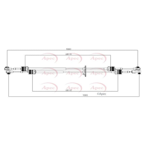Apec Manual Transmission Cable Pull CAB7023