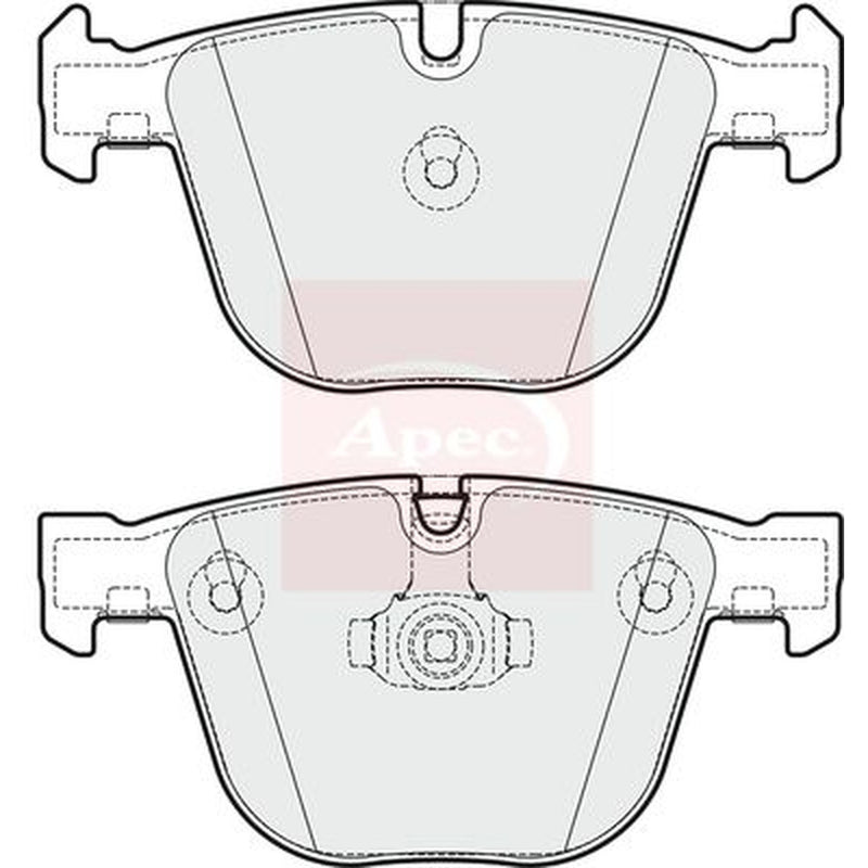 Apec Rear Brake Pad Set PAD1732