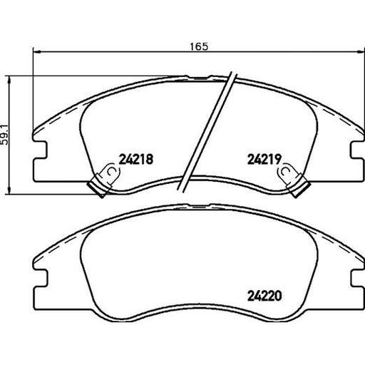 DON Front Brake Pad Set PCP1439