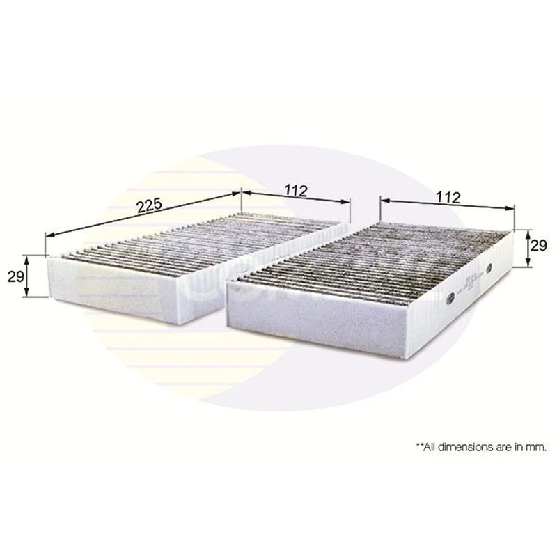 Comline Cabin Air Filter (Pollen Filter) EKF201A