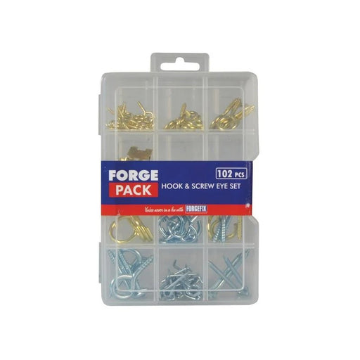 ForgeFix Hook & Screw Eye ForgePack Kit, 102 Piece - FPHESET