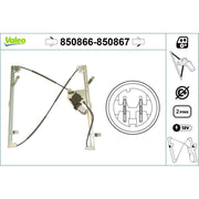 Valeo Electric Window Regulator Lifter Left 850866