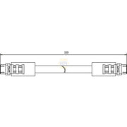 NAPA Brake Hydraulic Hose Line Front NBH1039