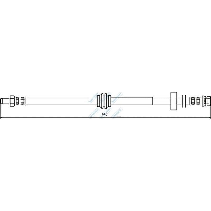 Apec Brake Hydraulic Hose Line Rear BHO4117