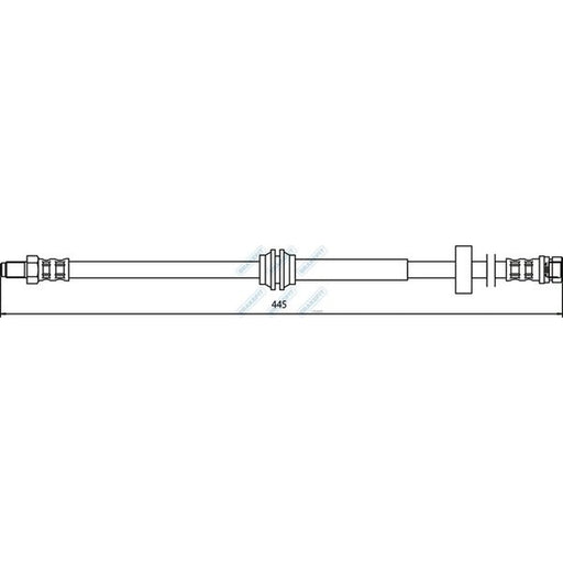 Apec Brake Hydraulic Hose Line Rear BHO4117