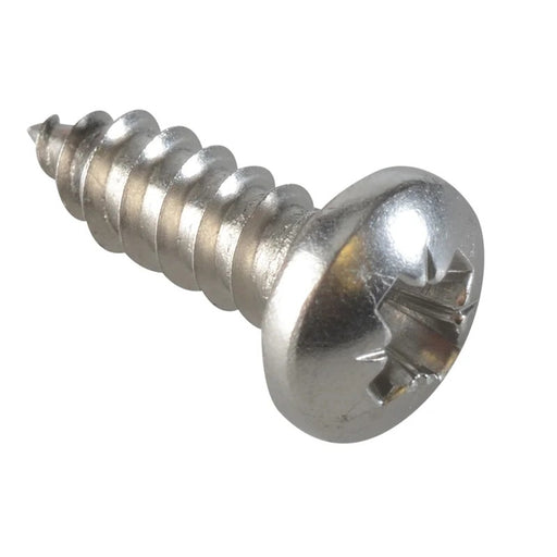 ForgeFix Self-Tapping Screw Pozi Compatible Pan Head SS 1/2in x 8 ForgePack 40